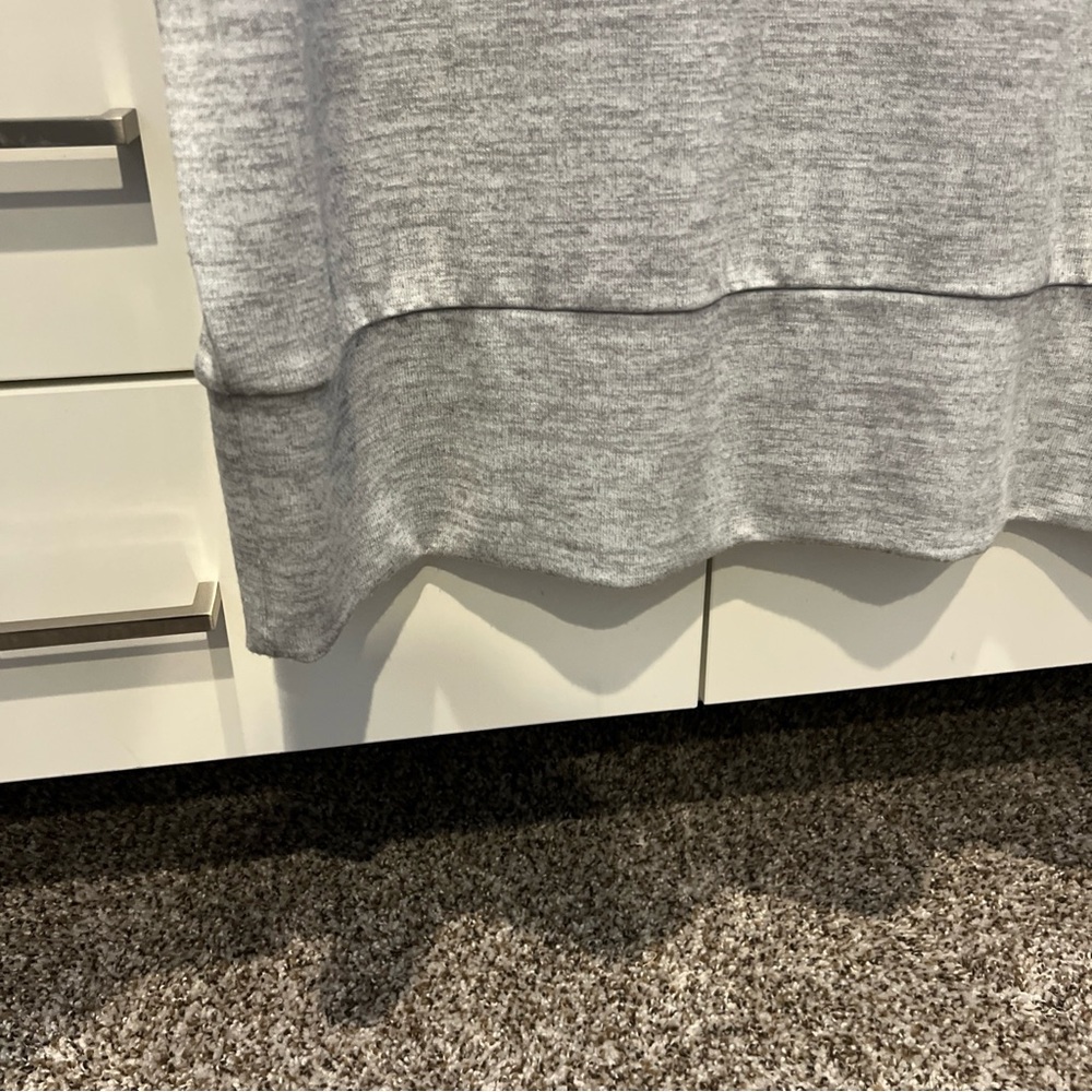 White House Black Market Gray Tunic Top - Picture 7 of 11
